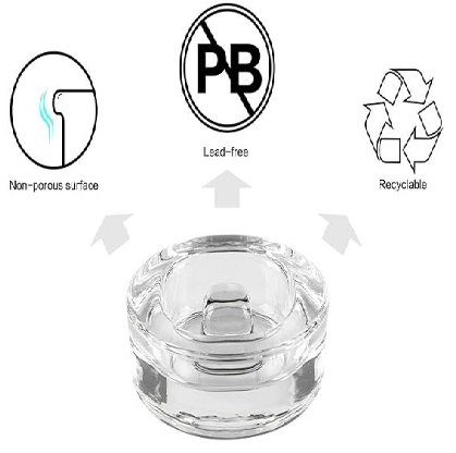 4-Pack of Fermentation Glass Weights with Easy Grip Handle for Wide Mouth Mason Jars