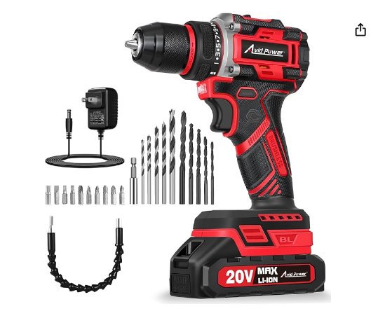 AVID POWER Brushless Power Drill Set
