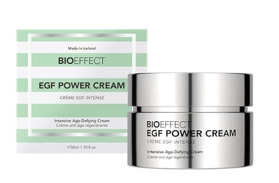 BIOEFFECT EGF Power Cream | Advanced Age-Defying Face & Neck Cream with Epidermal Growth Factor + Hyaluronic Acid + Niacinamide for Wrinkles & Age Spots | 50 mL / 1.69 oz� to Boost Skin Longevity