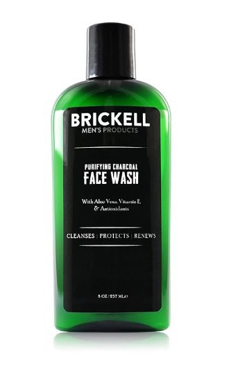 Brickell Men's Purifying Charcoal Face Wash for Men