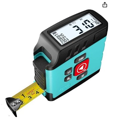 Digital Tape Measure 16 Ft, 2.4 LCD Display