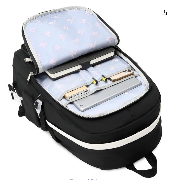 Hey Yoo School Backpack with Lunch Box for Girls for Teen Girls