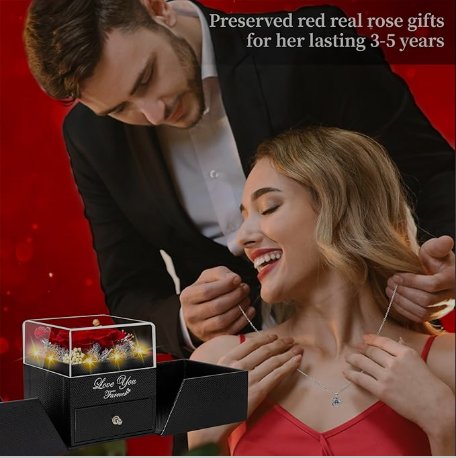 Eternal Flowers Rose Valentines Day Gifts for Her 