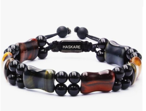 Protection Crystals Mens Bracelet Tiger Eye
