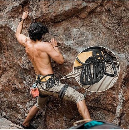 Rescue Equipment - Professional Carabiner Clips (Black)