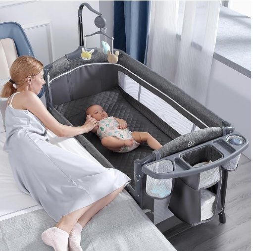 BabyBond Baby Bassinet Bedside Crib