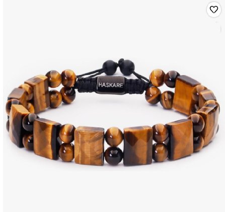 HASKARE Protection Crystals Tiger Eye Bracelets for men, Mens Bracelet Beads Healing Crystal Tigers Eye Bracelet