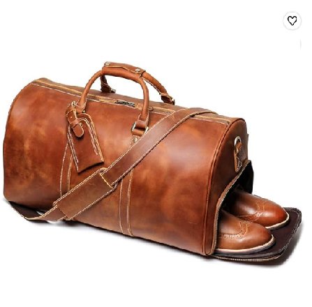 Leather Travel Duffel Bag, Mens Classic Gift Leather Weekend Bag