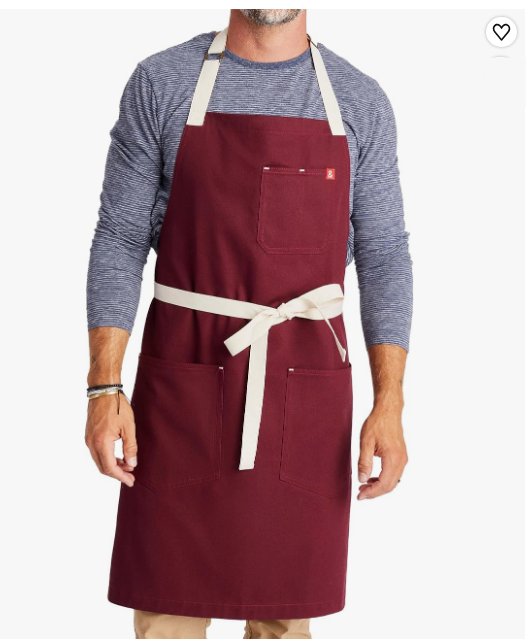 hedley & bennett Essential Apron - Professional Chef Apron with Pockets & Adjustable Bib Strap for Cooking & Grilling