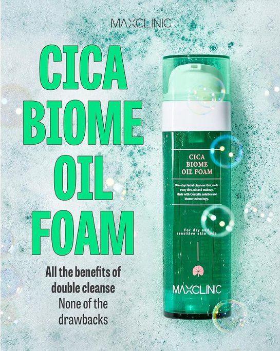 Cica Biome Cleansing Oil to Foam