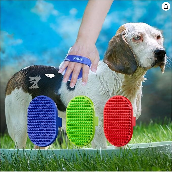 Dog bath brush