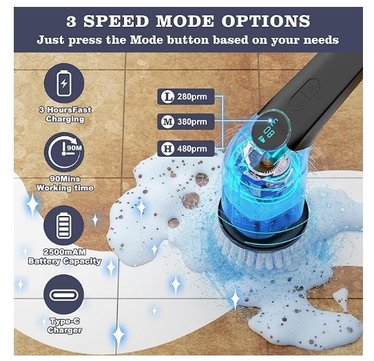 Electric Spin Scrubber