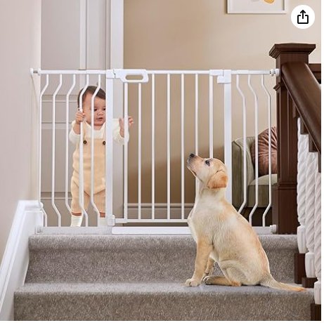 Mom's Choice-GROWNSY Baby Gate for Stairs