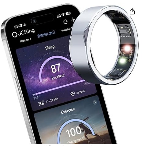 JCRing Smart Ring Fitness Tracker