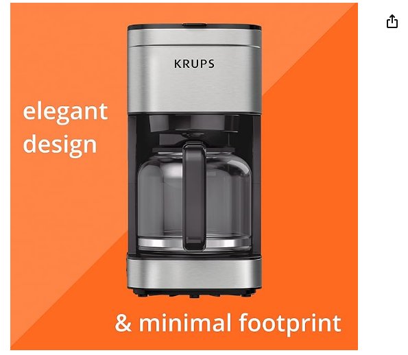 Krups 10-Cup Drip Coffee