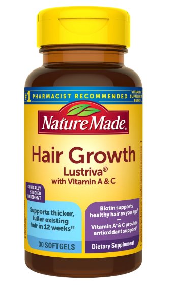Nature Made Hair Growth Lustriva Softgels
