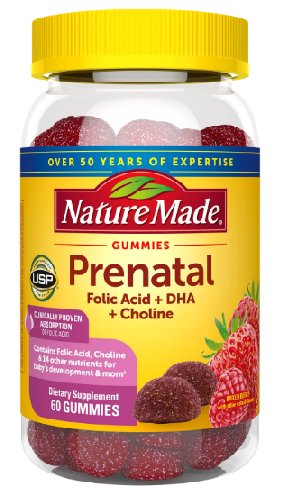 Nature Made Prenatal Folic Acid + DHA + Choline Gummies