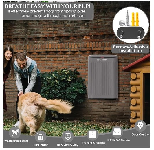 Dog Poop Trash Can 