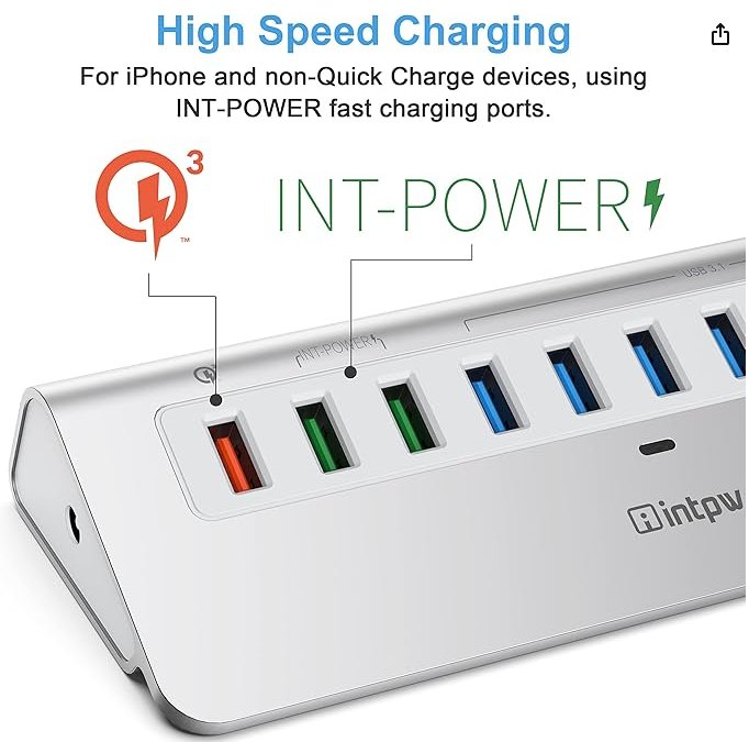 Powered USB Hub 10Gbps