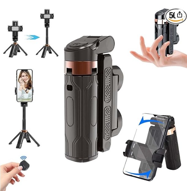 Snappro 3-in-1 Creator Stick  Tripod, Selfie, Grip, Pocketflex Mini Tripod iPhone