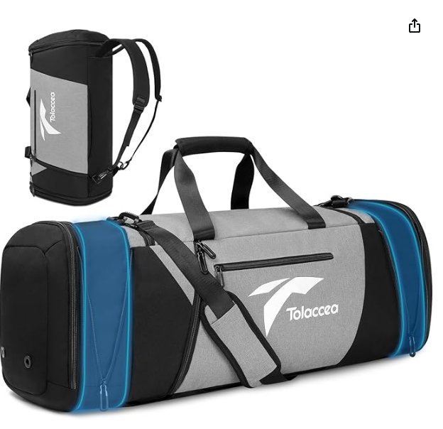 Tolaccea Expandable Travel Bag Gym Bag